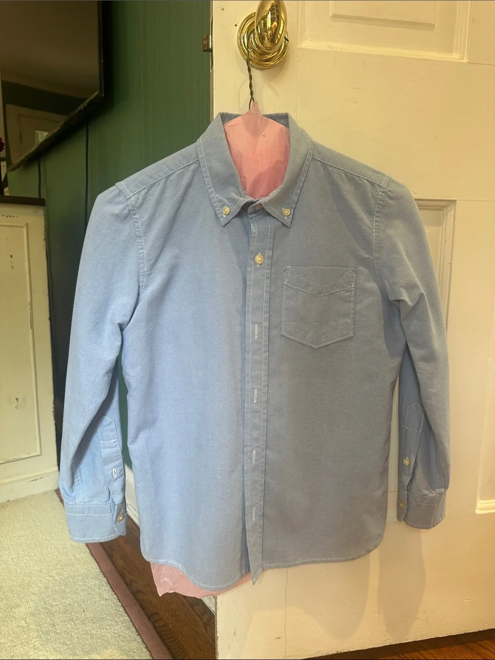 Gap Boys Oxford Shirt Long Sleeve Button Down